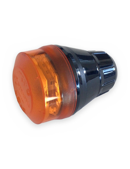 Rotativo mini ambar base tubo R65 12-24 v 3,8w