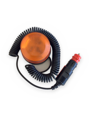 Rotativo ambar base imanes Ø65 (12-24v)