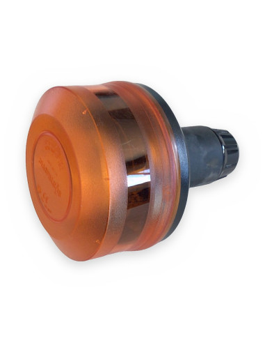 Rotativo led Maxirot ambar base tubo flexible 12-24v 3,8 w