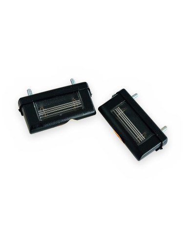 Piloto luz de matrícula 12/24v 83x30x39 c/pernos (set 2 unidades)