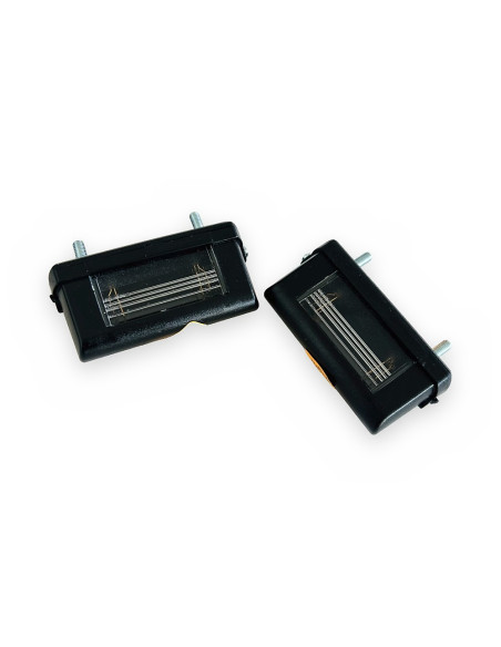 Piloto luz de matrícula 12/24v 83x30x39 c/pernos (set 2 unidades)