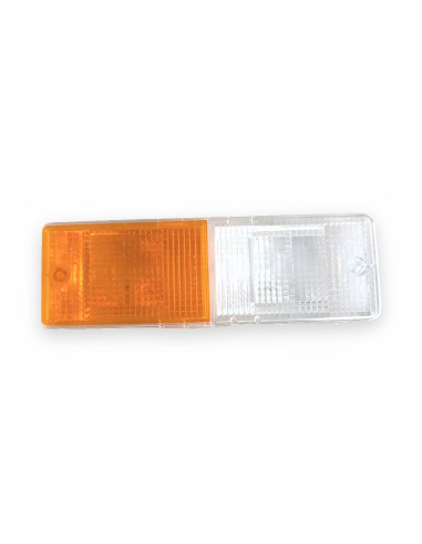Tulipa piloto delantero rectangular 60x180 (blanco + naranja) plástico
