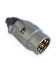 Clavija 12 V 7 polos aluminio
