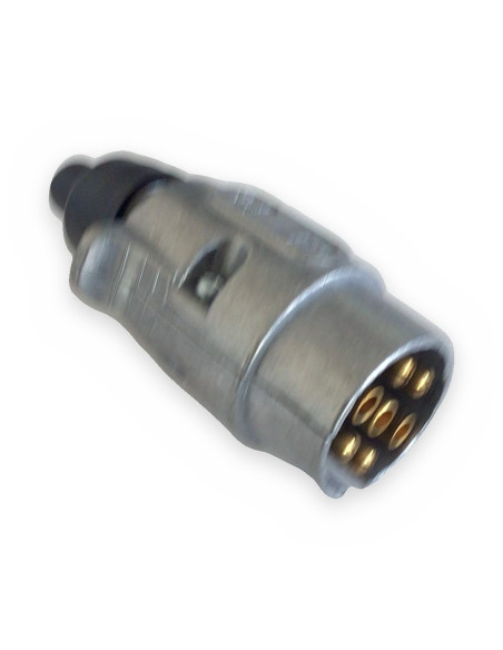 Clavija 12 V 7 polos aluminio