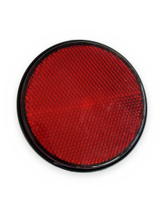 Catadióptrico rojo Ø84 redondo c/tornillo