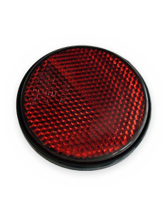 Catadióptrico Ø60 adhes. rojo