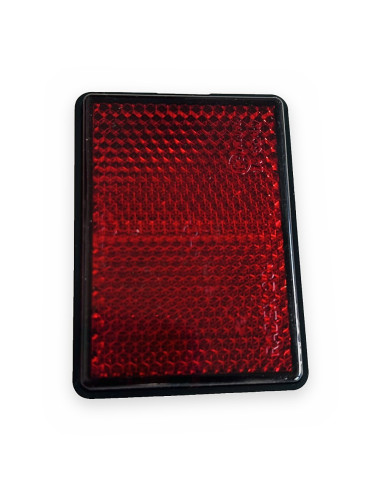 Catadióptrico 62x45 adhes. Rojo