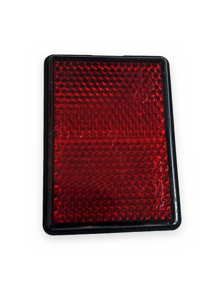 Catadióptrico 62x45 adhes. Rojo