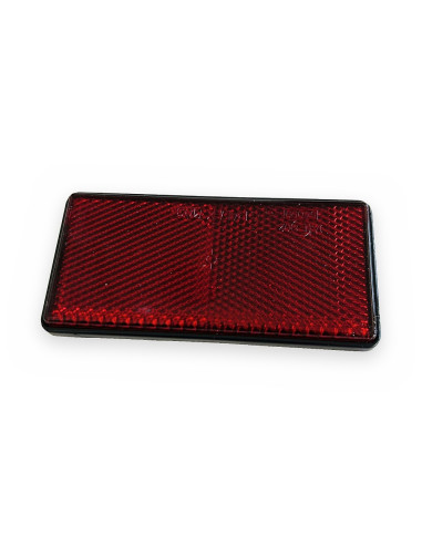Catadióptrico 102x50 rojo adhesivo