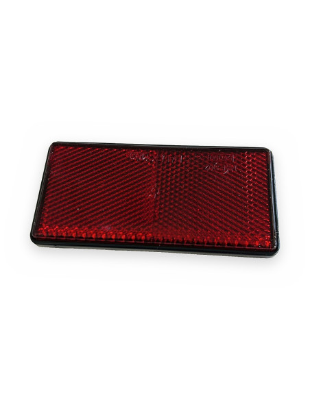 Catadióptrico 102x50 rojo adhesivo