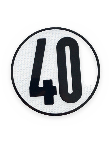 Disco velocidad de 40 diámetro 200 V-4  limitación