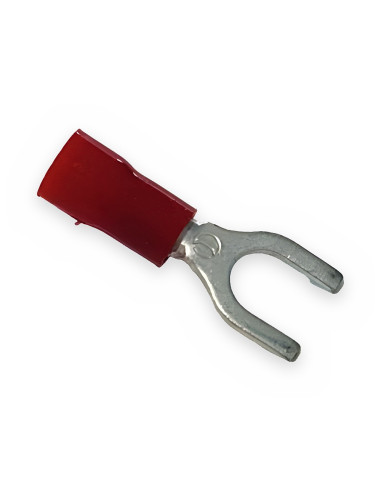 Terminal horquilla rojo M5 preaislado 0,25-1,5 mm2 RF-U5