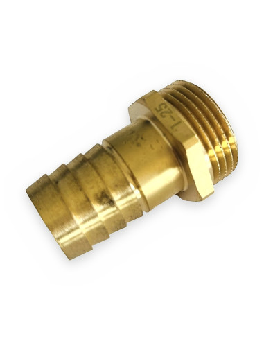 Racor portamanguera M1" Ø25 latón fig.315