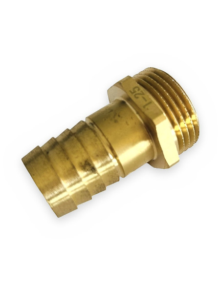 Racor portamanguera M1" Ø25 latón fig.315