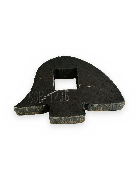 Soporte martillo rto. agr. BUL-274 agujero cuadrado (oreja para soldar)