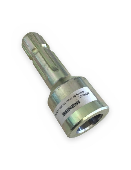 Adaptador bomba toma de fuerza Hembra: Øint 35mm  Øext 60mm Macho: 1 3/8" Z6 long 159mm hasta 70HP