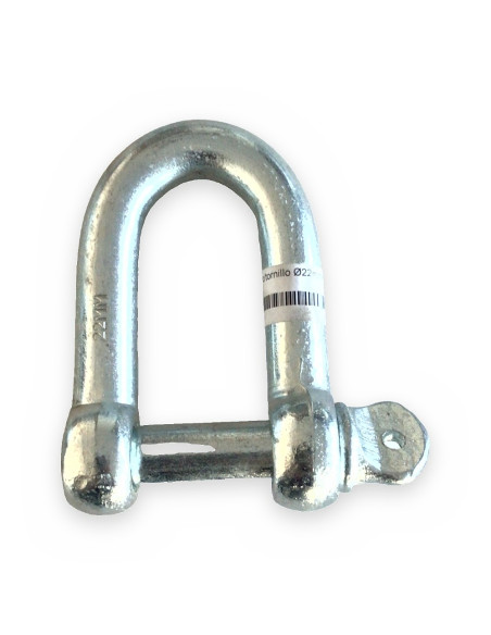 Grillete "D" c/tornillo Ø22mm