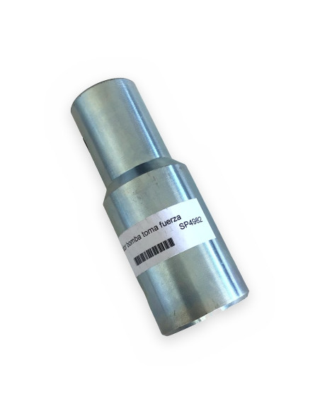 Adaptador bomba toma fuerza (adap. eje cardan) H6  1 3/8" M redondo 36 mm/1,44 " orificio 3/4"  c/tornillo ranurado