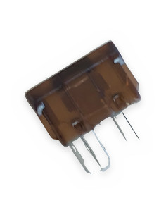 Blister fusible hoja 7.5 AMP marrón oscuro 50 unidades