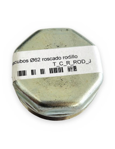 Tapacubos Ø62 roscado rodillo jaula