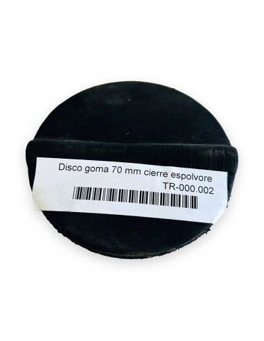 Disco goma 70 mm cierre espolvoreador