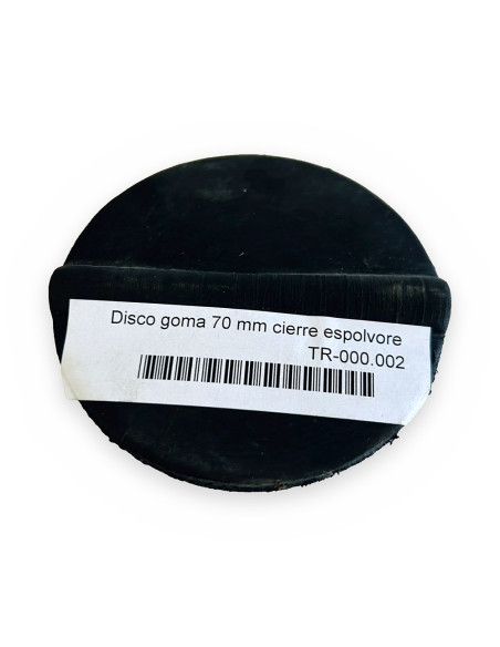 Disco goma 70 mm cierre espolvoreador