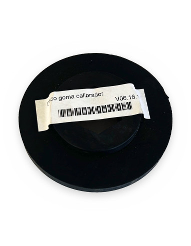 Disco goma calibrador