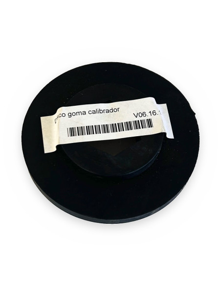 Disco goma calibrador