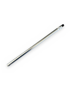 Vástago de pistón/cilindro largo Ø20 cromado Lt:500mm rosca M16-150:20mm agujeroØ9,5mm distancia centro agujero 12,5mm p/cilindr