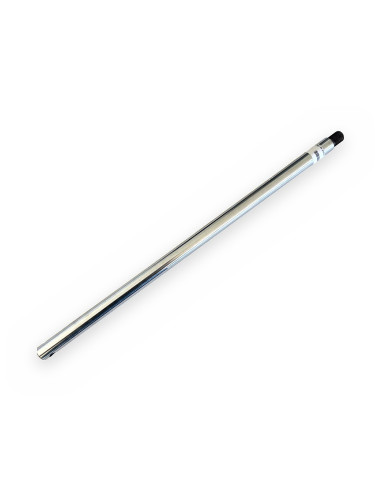 Vástago de pistón/cilindro largo Ø20 cromado Lt:500mm rosca M16-150:20mm agujeroØ9,5mm distancia centro agujero 12,5mm p/cilindr