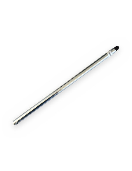 Vástago de pistón/cilindro largo Ø20 cromado Lt:500mm rosca M16-150:20mm agujeroØ9,5mm distancia centro agujero 12,5mm p/cilindr
