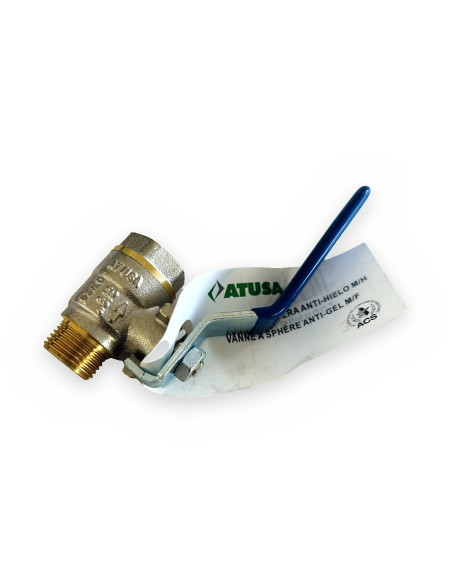 Válvula esfera 3/8" H-M anti-hielo palanca SYC-46