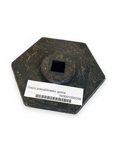 Disco precalibrador goma hexagonal