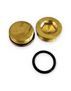 Tapón G3/4M SX. Ø28 CH14 latón