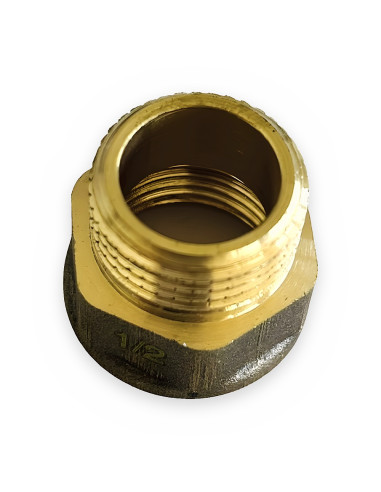 Racor latón M-H 1/2" Marsella