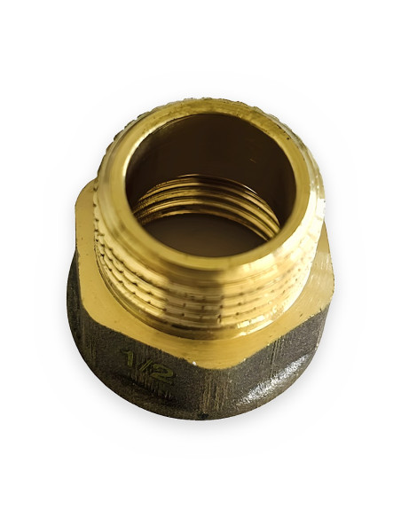 Racor latón M-H 1/2" Marsella
