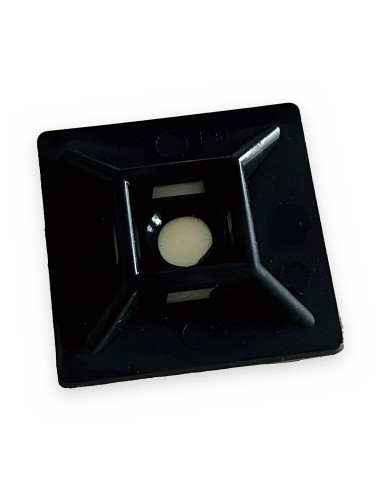 Base adhesiva negra 28x28 poliamida