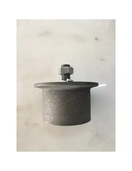 121001372 - Rodillo metálico HS 10 eje roscado M20x40 cara plana cosechedora WÜLMAUS