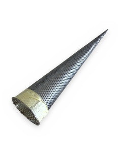 Filtro cono tubería 89 mm 4" acero inox