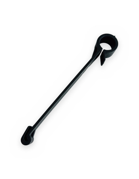 Gancho colgar manguera 14,7 cm. plástico p/ Ø16-20