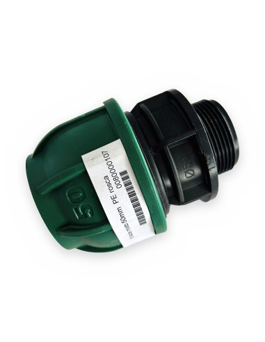Enlace mixto 50mm  PE rosca M1"1/2