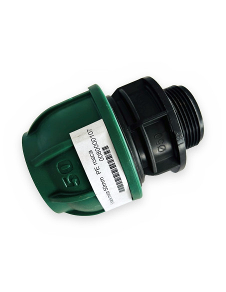 Enlace mixto 50mm  PE rosca M1"1/2