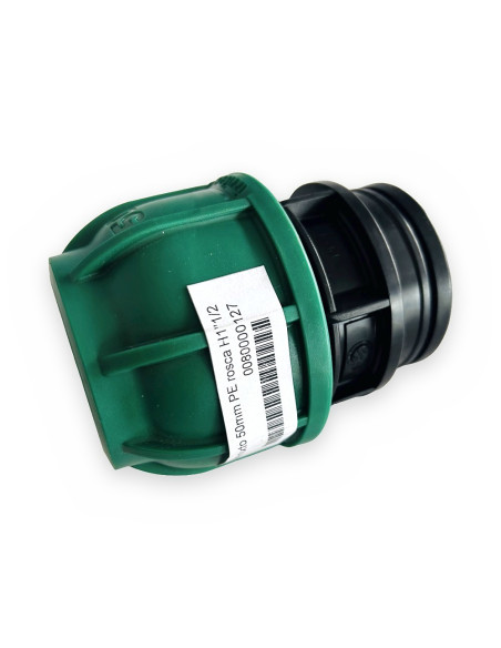 Enlace mixto 50mm PE rosca H1"1/2 polietileno