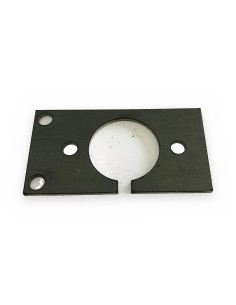Chapas H2 agujeros 1 (75x40) base simple para enchufe/pulsador