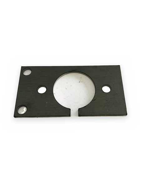 Chapas H2 agujeros 1 (75x40) base simple para enchufe/pulsador