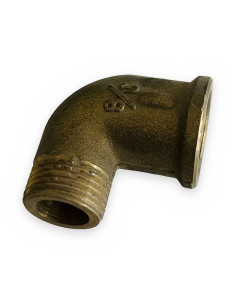 Codo 90º 3/8" HM latón
