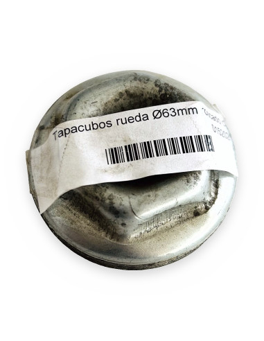 Tapacubos rueda Ø63mm roscado con engrasador central