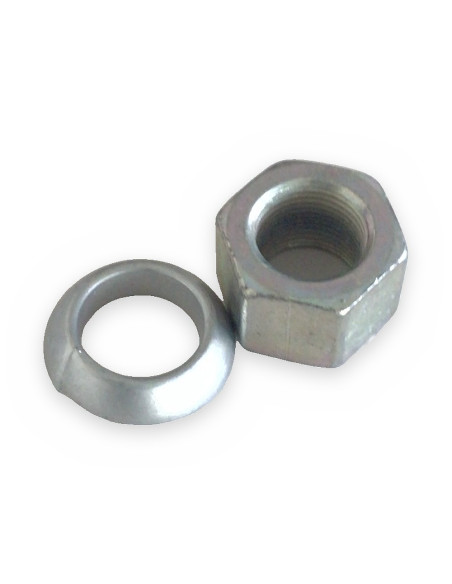 Tuerca+arandela cónica M-20x1.5 para espárrago eje