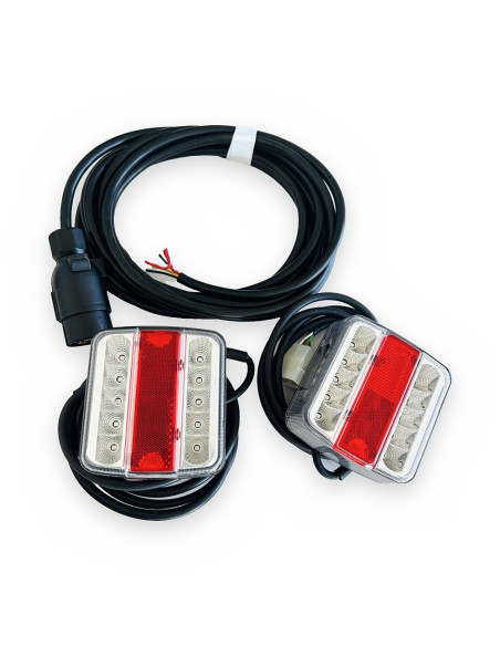 Kit eléctrico 05093LED2 A:1600 B:1600 C:5000 con 2 pilotos 02007LED2 (sin imanes)