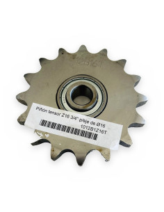 Piñón tensor Z16 3/4" p/eje de Ø16